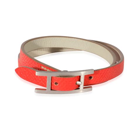 bracelet hermes behapi orange|Behapi Double Tour bracelet .